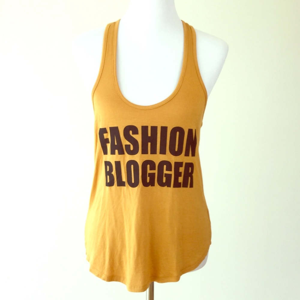 XS Yellow Fashion Blogger Muscle T-Shirt